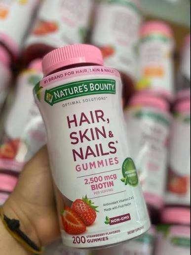 GOMITAS PELO, PIEL Y UÑAS DE 80 UNIDADES + BIOTIN 10000MCG